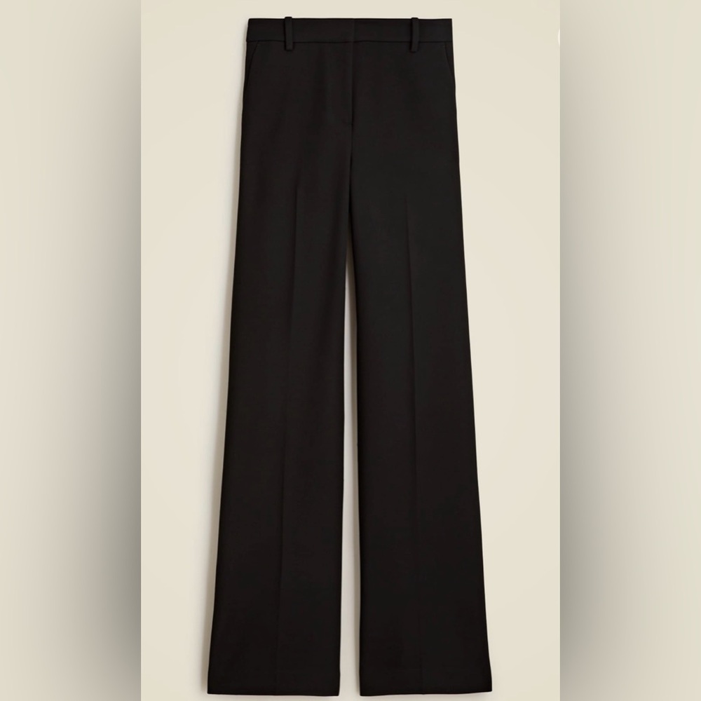 J.Crew Classic Black Wide Leg Trousers